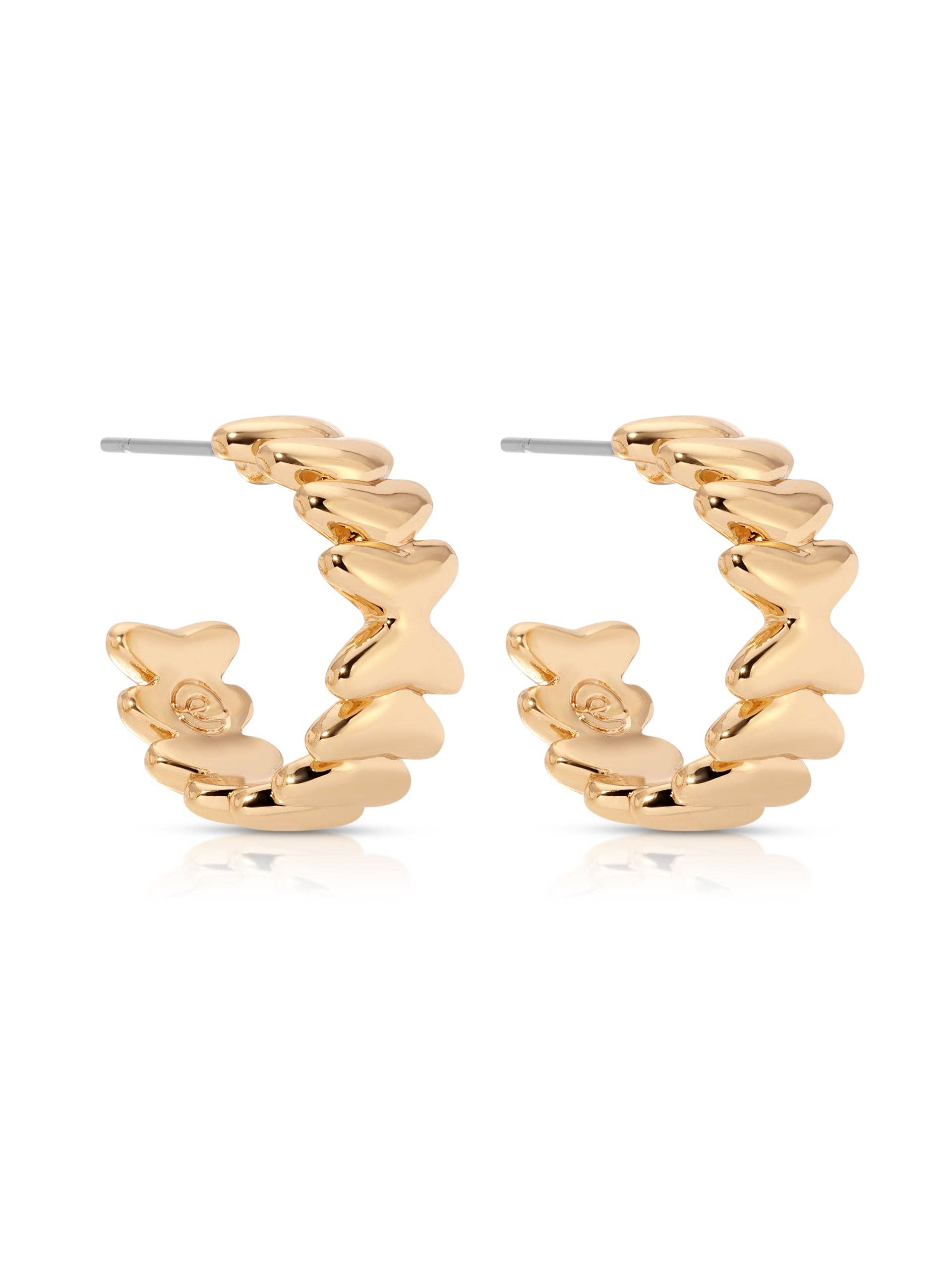 Small Metal Moderna Hoops