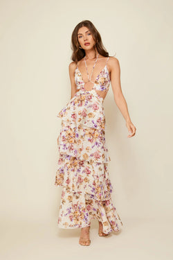 FINAL SALE Line & Dot | Floret Maxi Dress