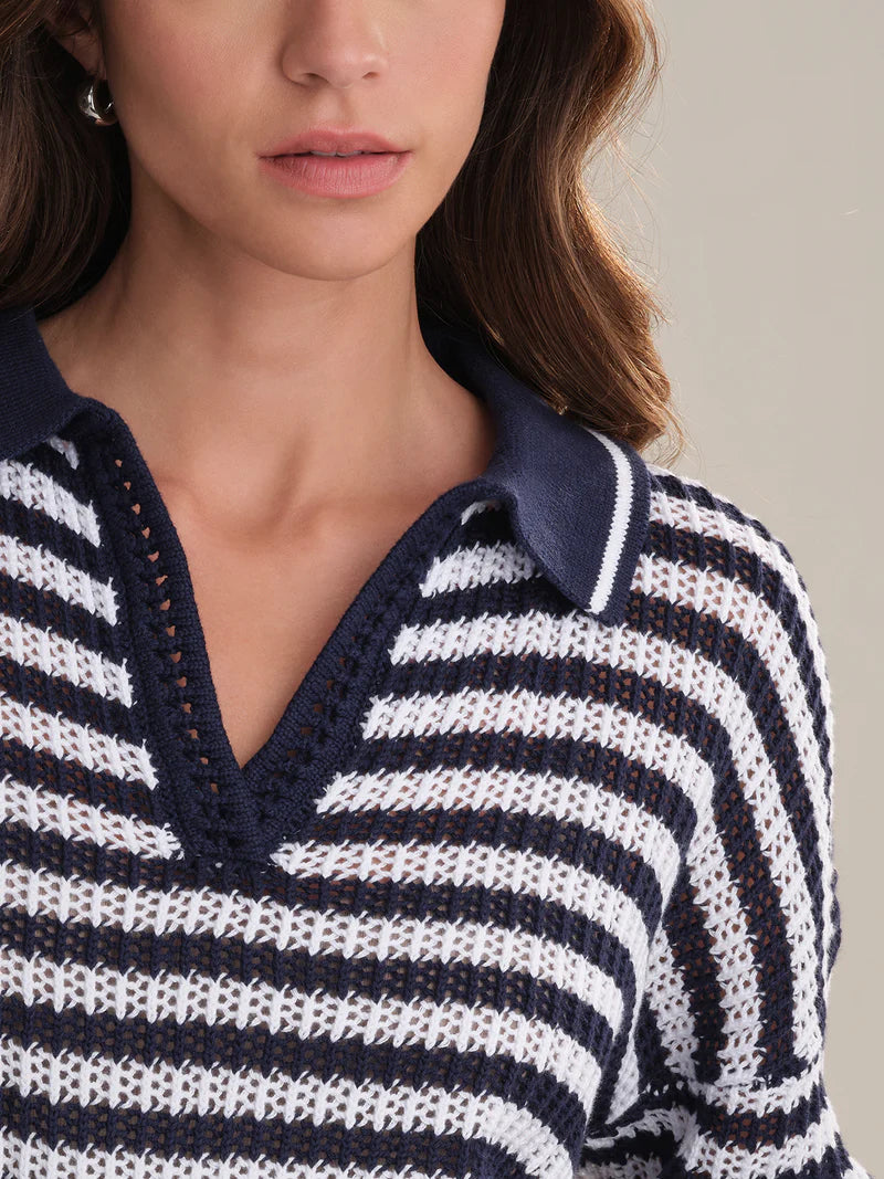 Kimberly Striped Tipping Cardigan