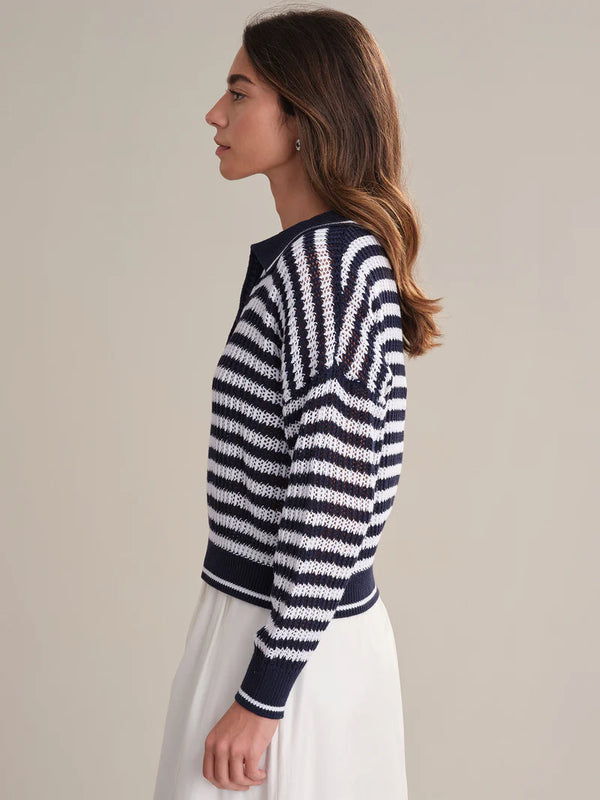 525 | Kimberly Striped Tipping Cardigan