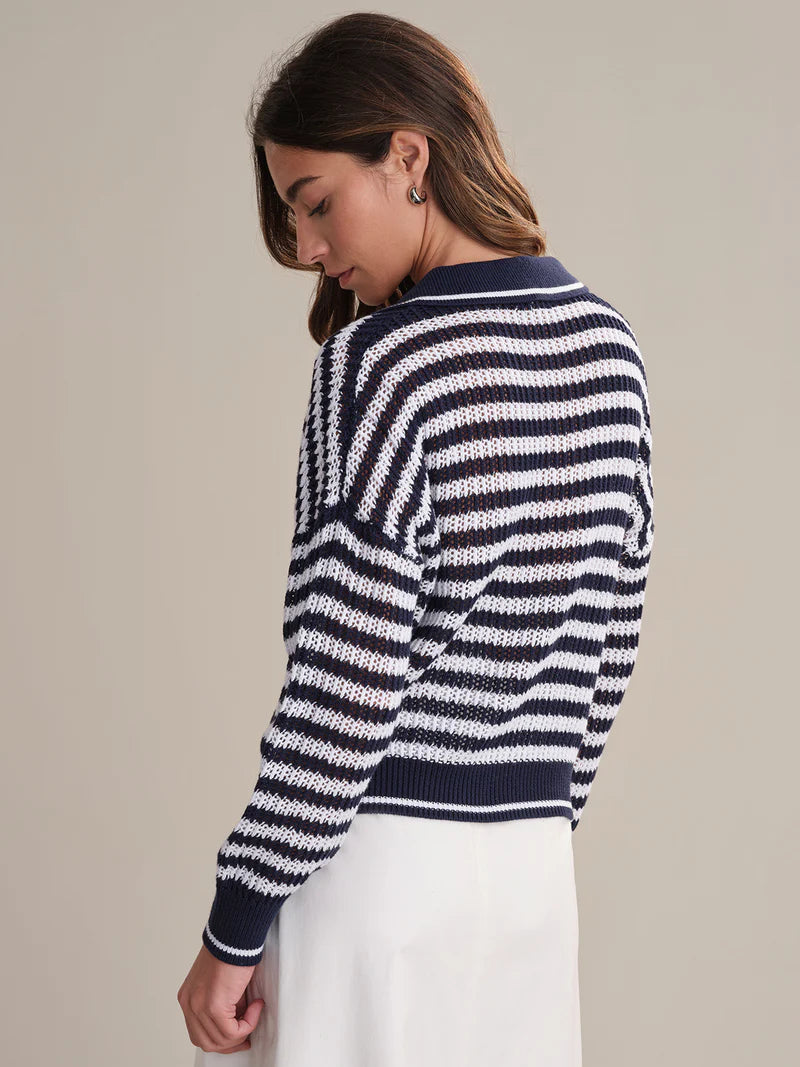 Kimberly Striped Tipping Cardigan