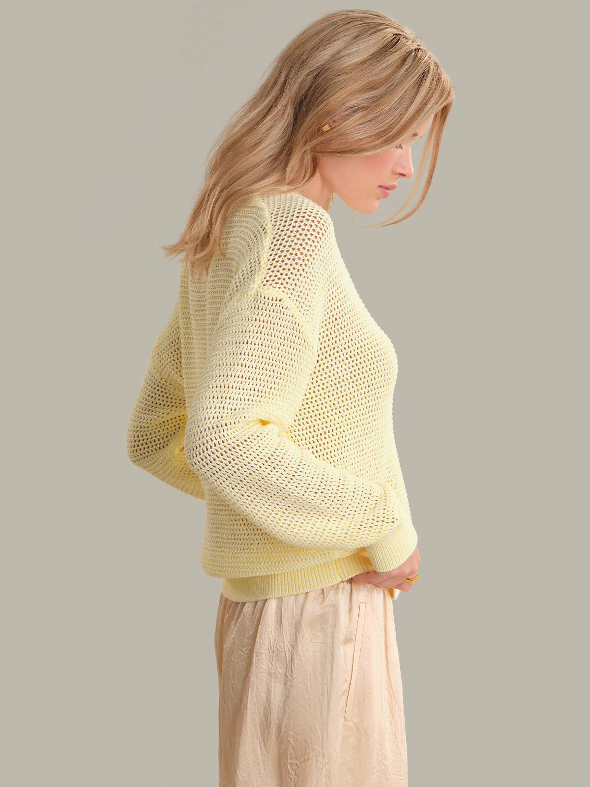 Iris Cotton Open Stitch Sweater