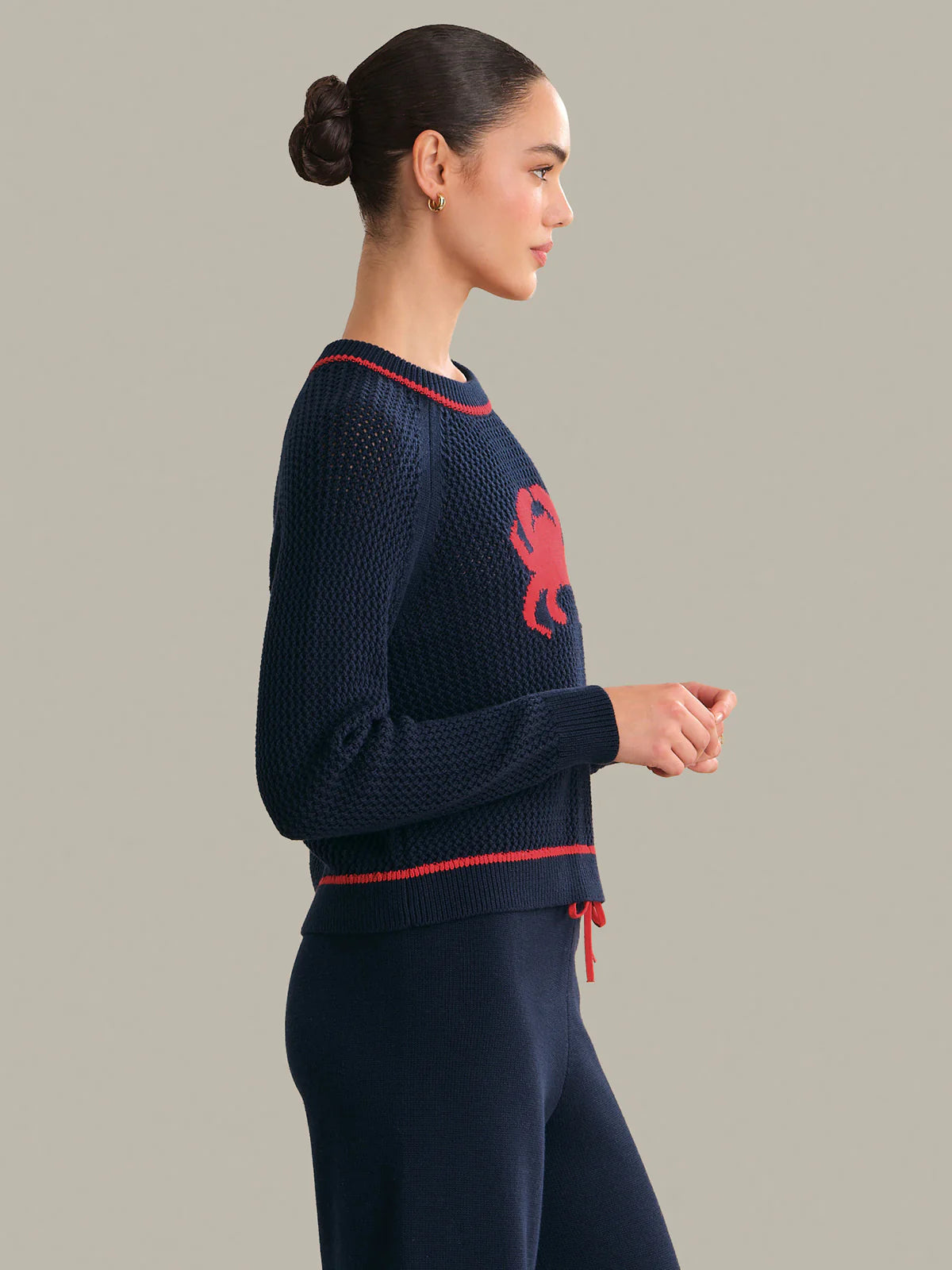 525 Jane Crab Dark Blue Combo Pullover