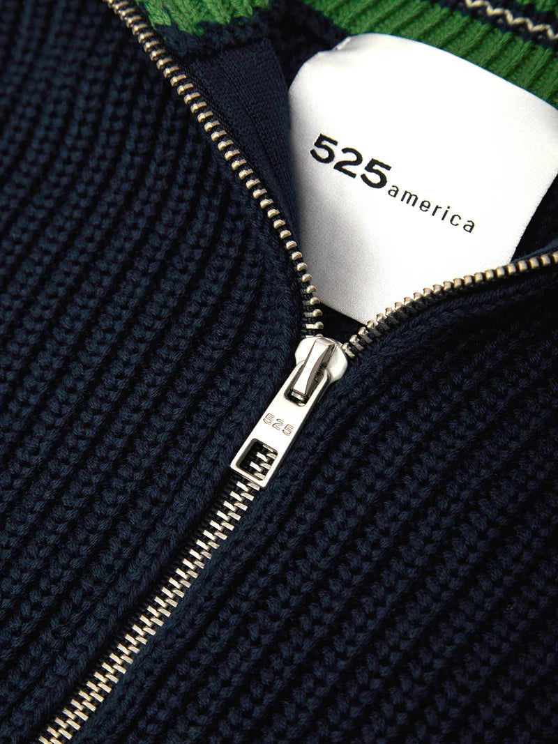 Antonia Zip Jacket With Internal Stripe