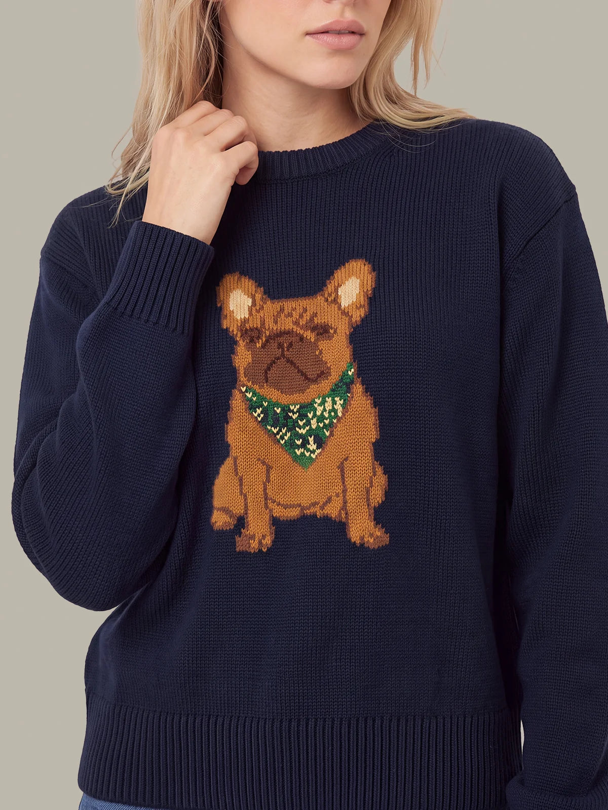 525 Sydney Dog with Bandana Sweater