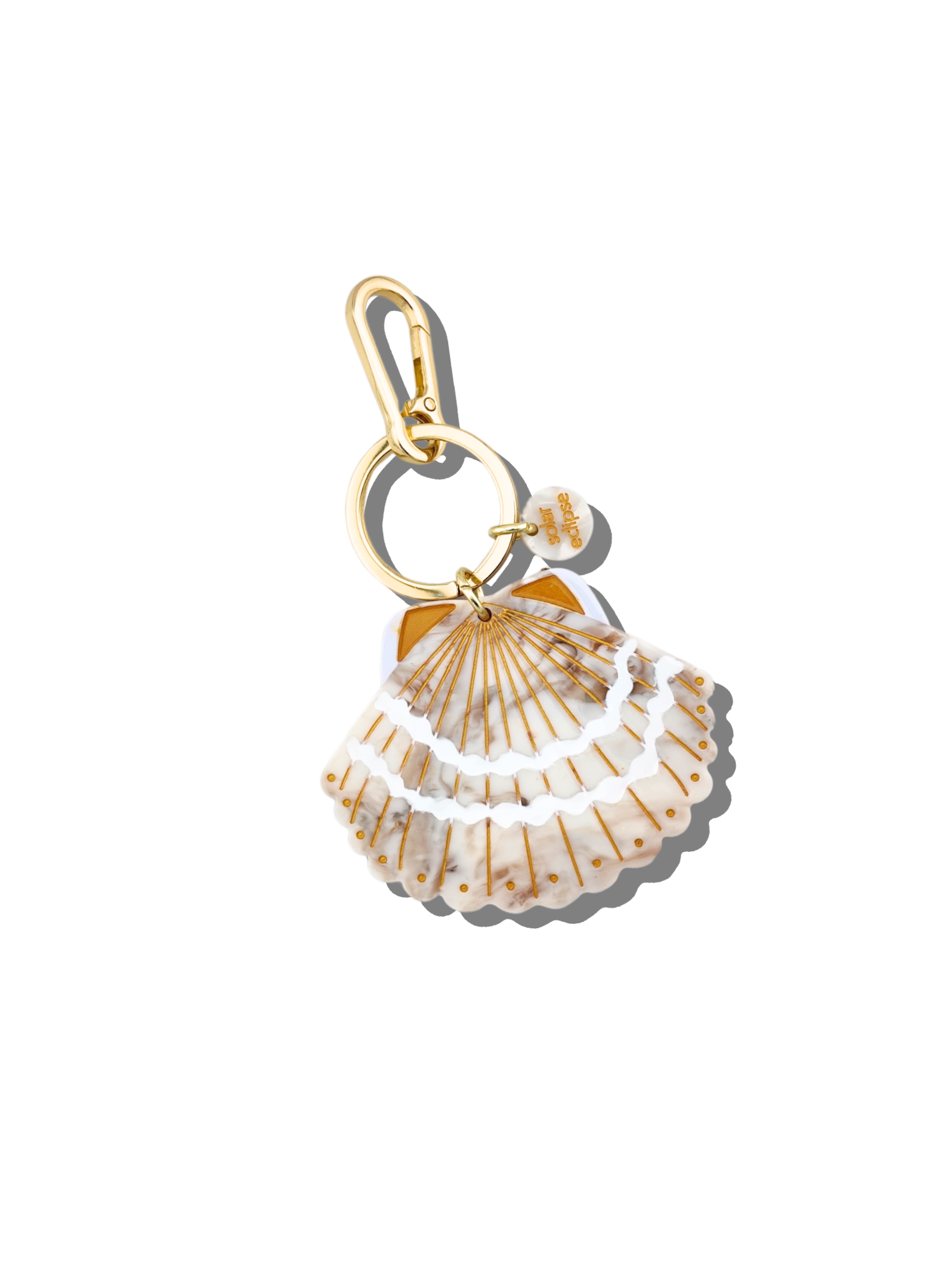 Solar Eclipse | Seashell Bag Charm & Keychain