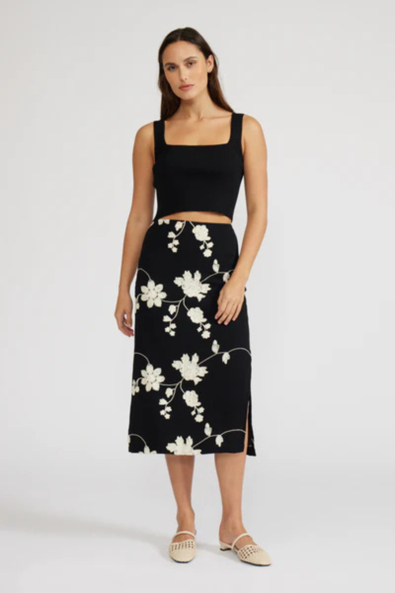 Rini Floral Midi Skirt