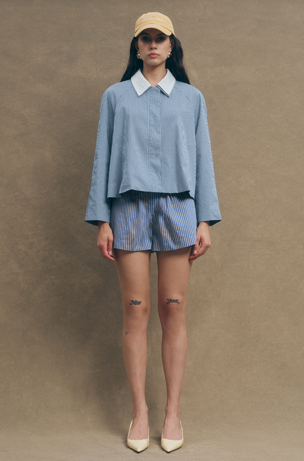 Maude Club Milton Navy Plaid Jacket | Jacket | Coco Kimono