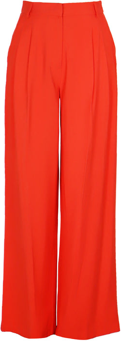 FINAL SALE Hailey Pleated Wide Leg Pants | Red