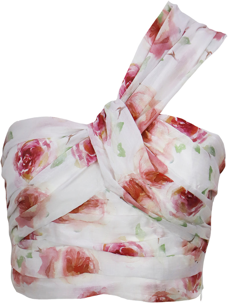 FINAL SALE Sophia Floral One Shoulder Top