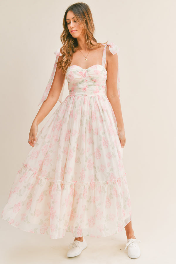 FINAL SALE Casey Floral Maxi Dress | Pink