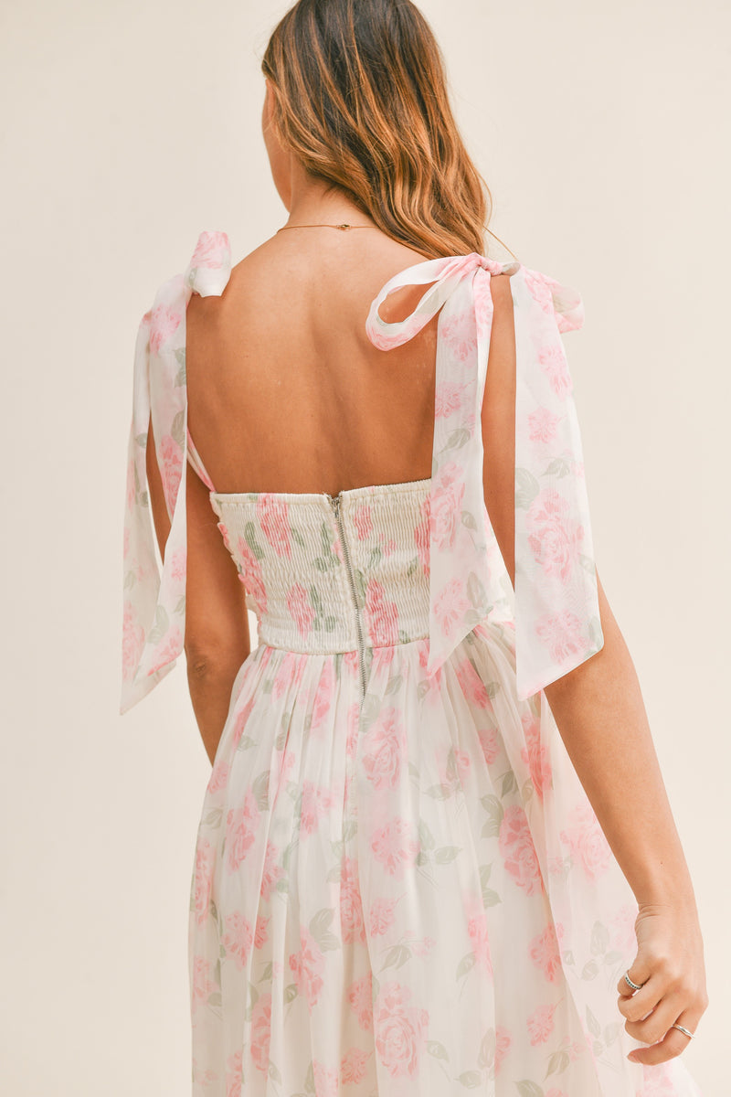 FINAL SALE Casey Floral Maxi Dress | Pink