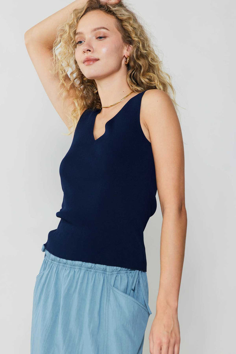 Current Air Marlene Tank Top | Navy