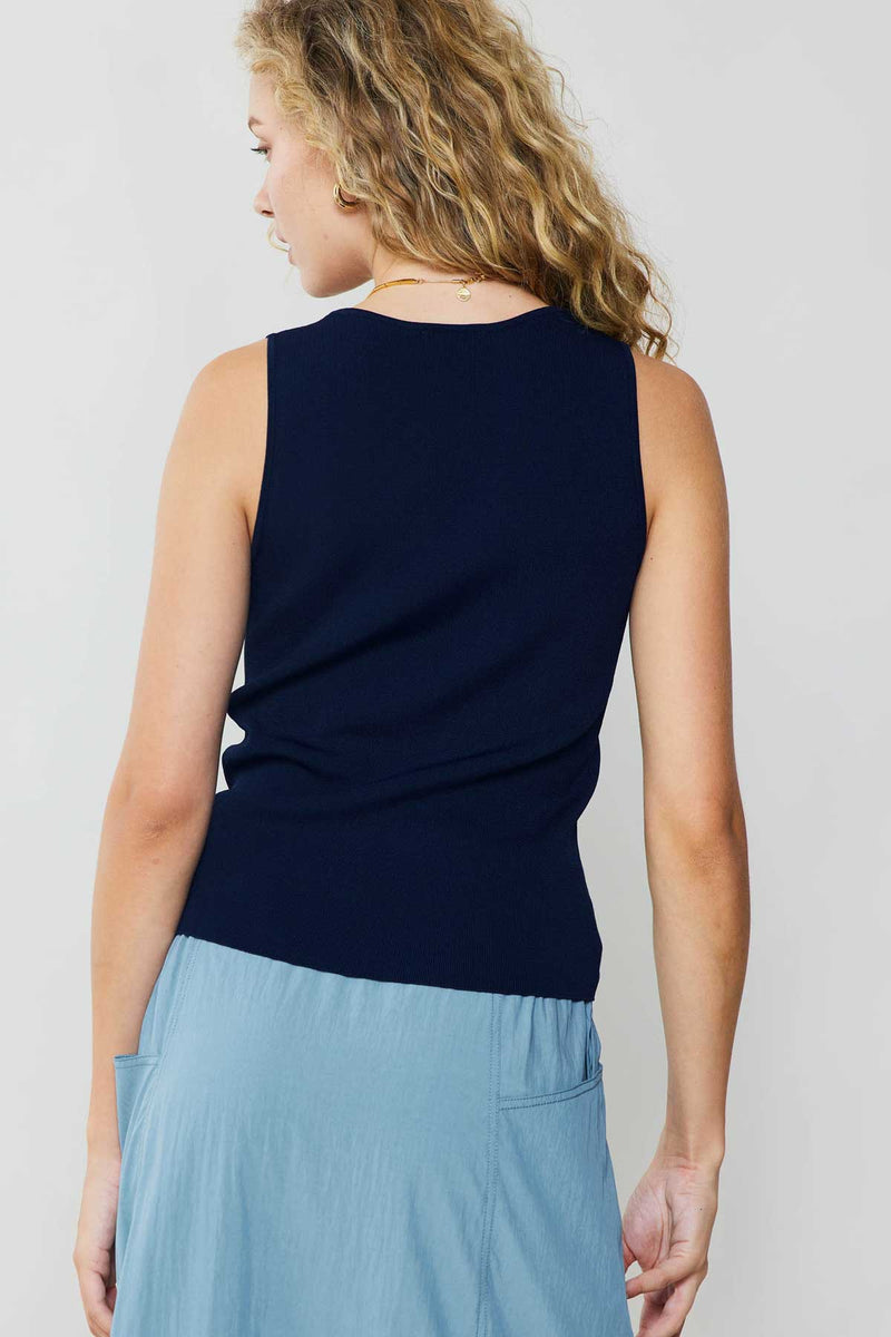 Current Air Marlene Tank Top | Navy