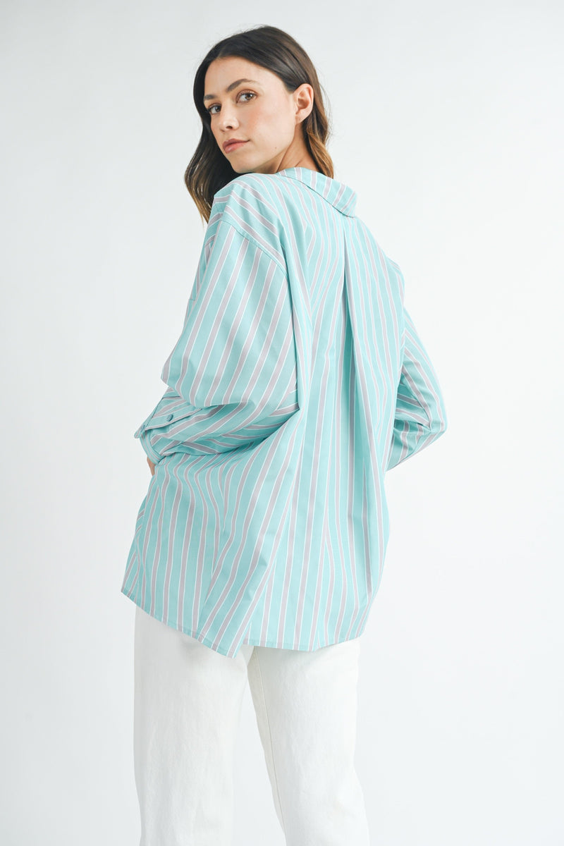 Katy Oversized Striped Shirt | FINAL SALE