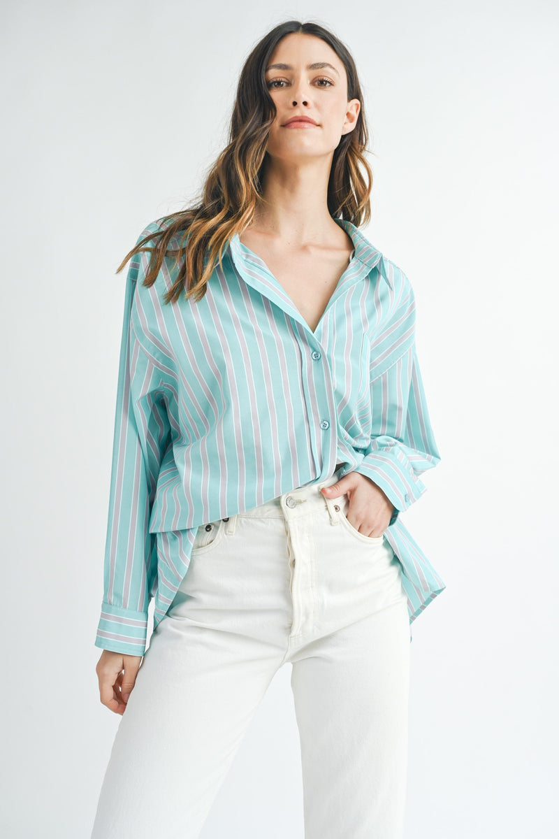 Katy Oversized Striped Shirt | FINAL SALE