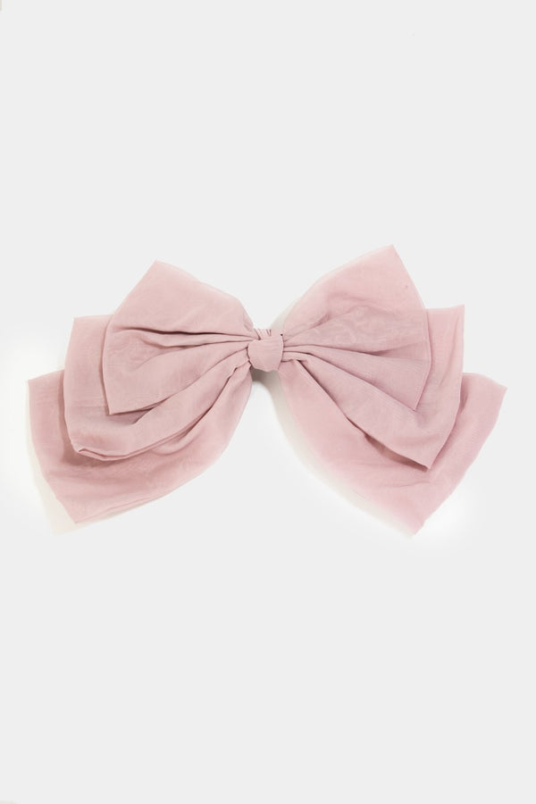 Alex Bow Hair Clip | Pink