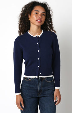 Tessa Knit Cardigan | Navy