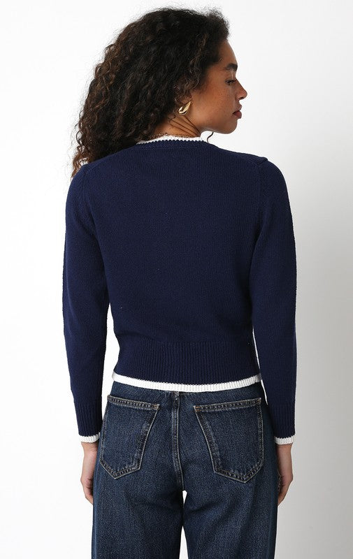 Tessa Knit Cardigan | Navy