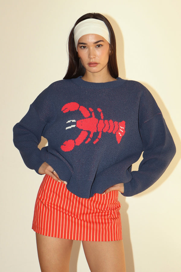Lobster Sweater | Navy