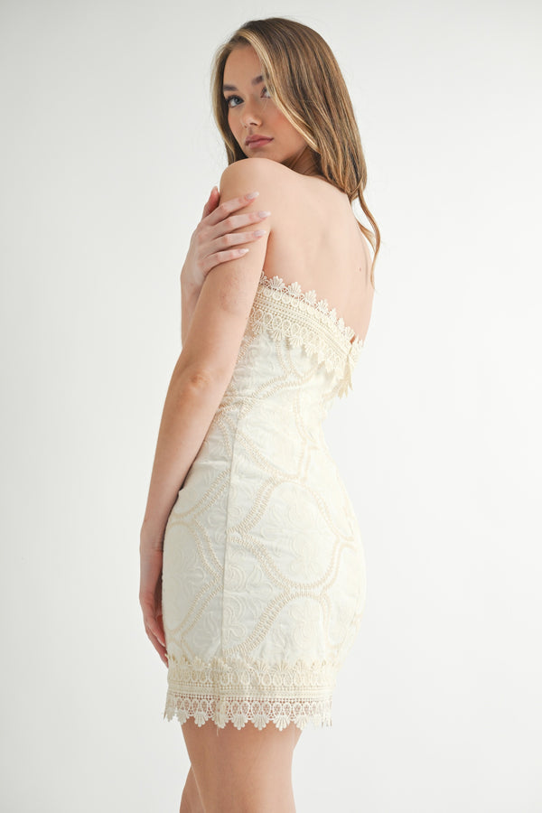 Alexandra Mini Dress | Cream