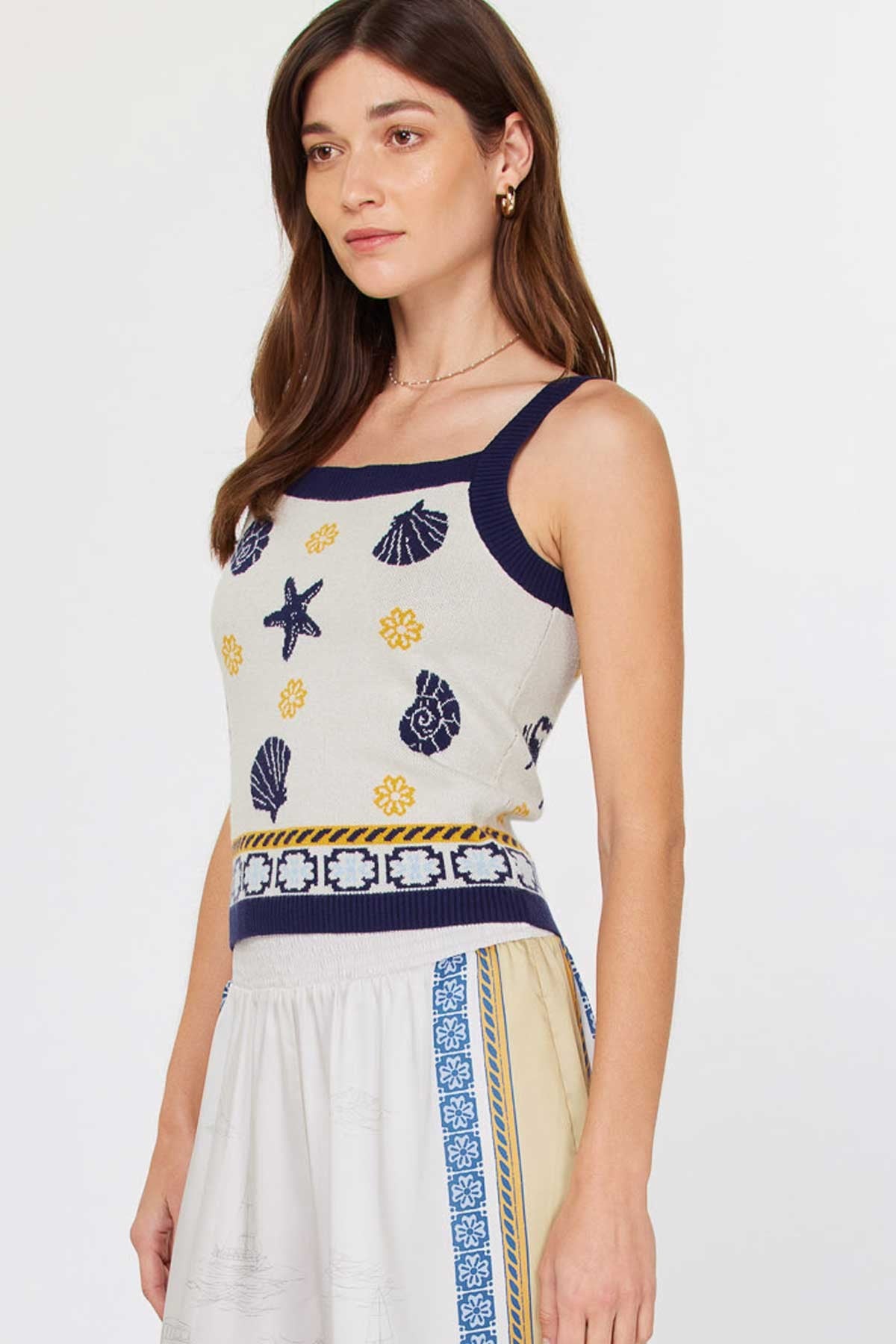 Kai Seashell Sweater Tank Top