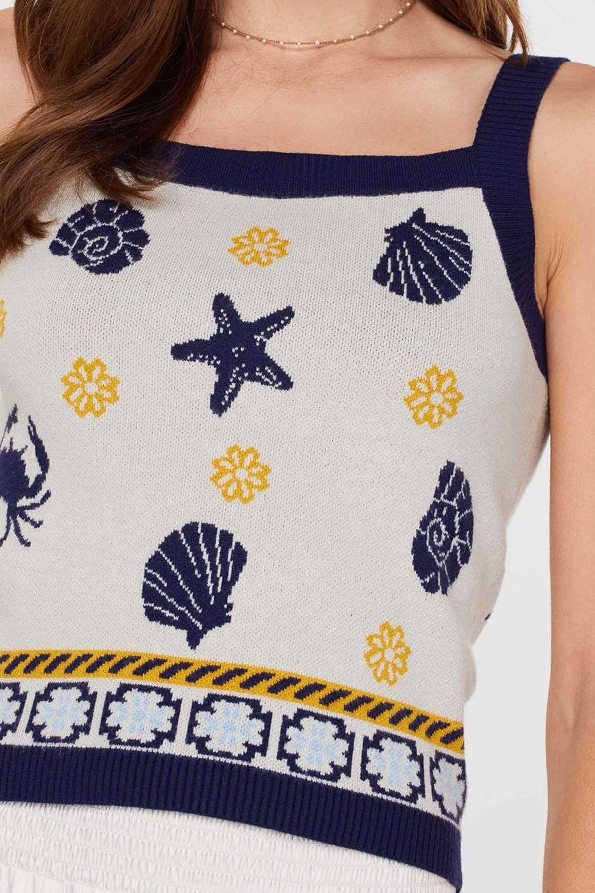 Kai Seashell Sweater Tank Top