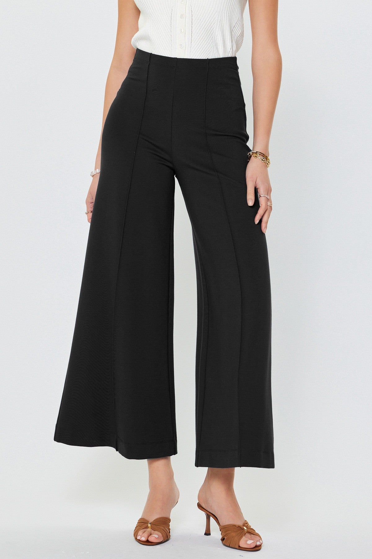 Jules Wide Leg Ponte Pants