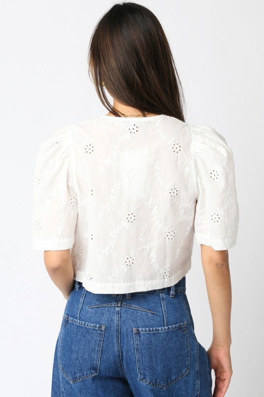 Ciera Tie Front Top