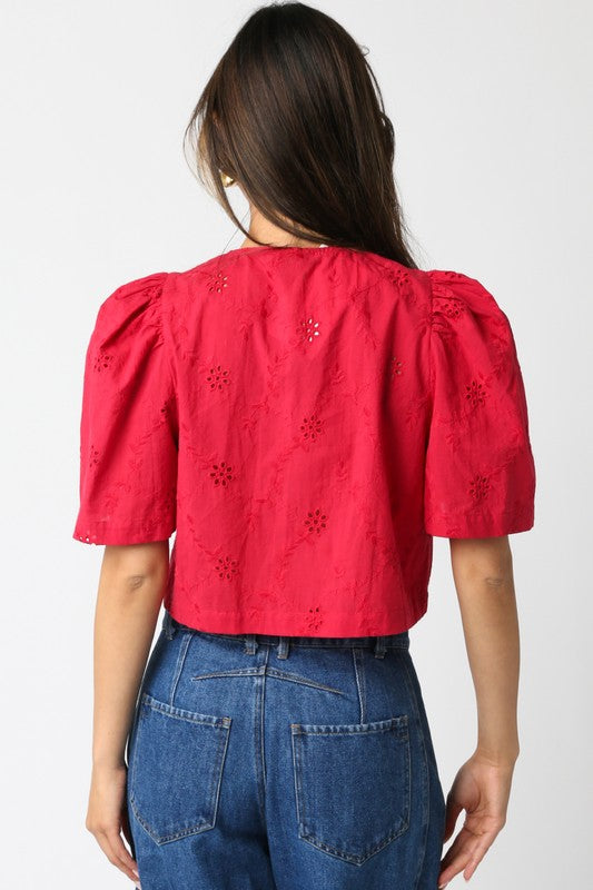 Ciera Tie Front Top