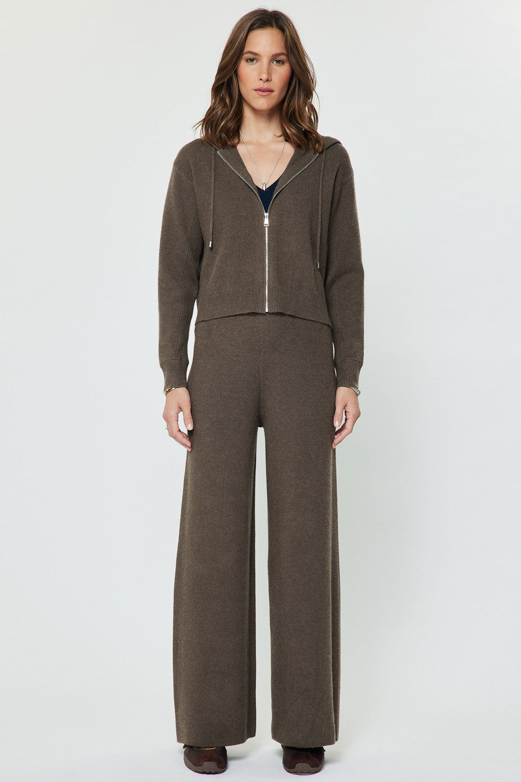 The Comfy Zip Up Brown