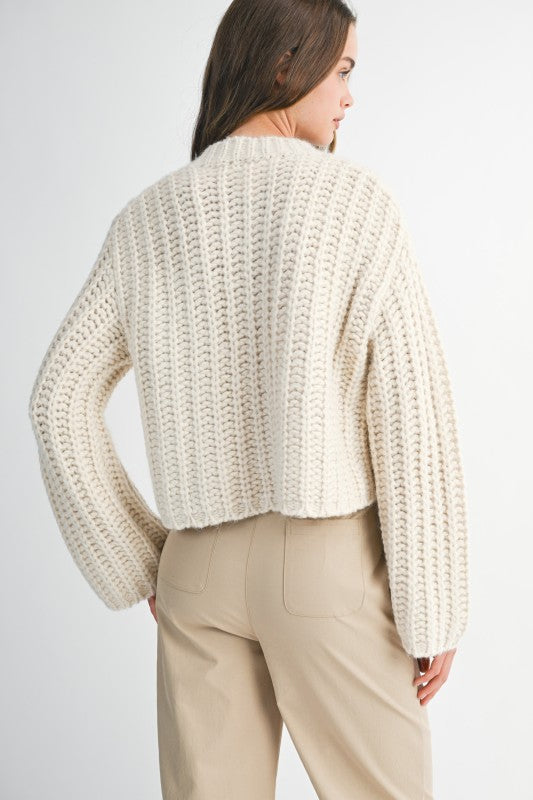 Sherry Knit Cardigan Cream