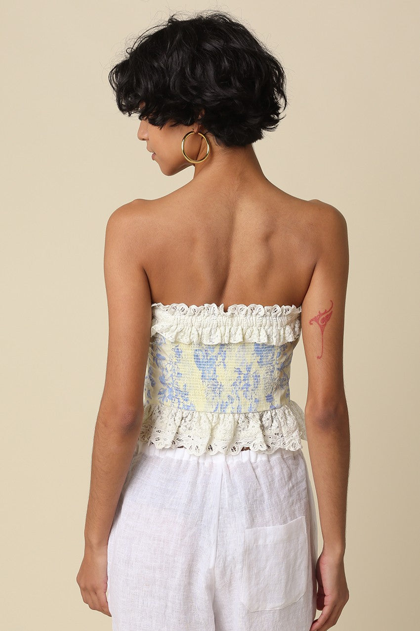 Savannah Strapless Floral Top