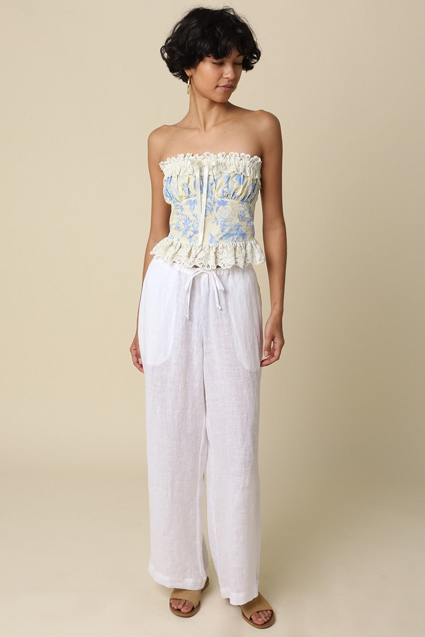 Savannah Strapless Floral Top