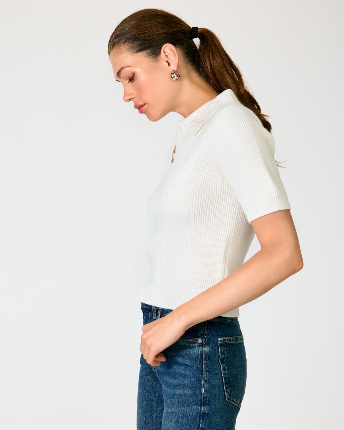 Line & Dot Sailing Ivory Sweater