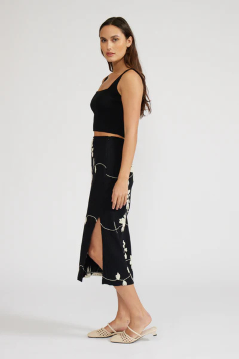 Rini Floral Midi Skirt