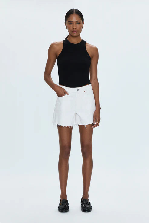 Pistola Kennedy Mid Rise Cut Off Short Antique White