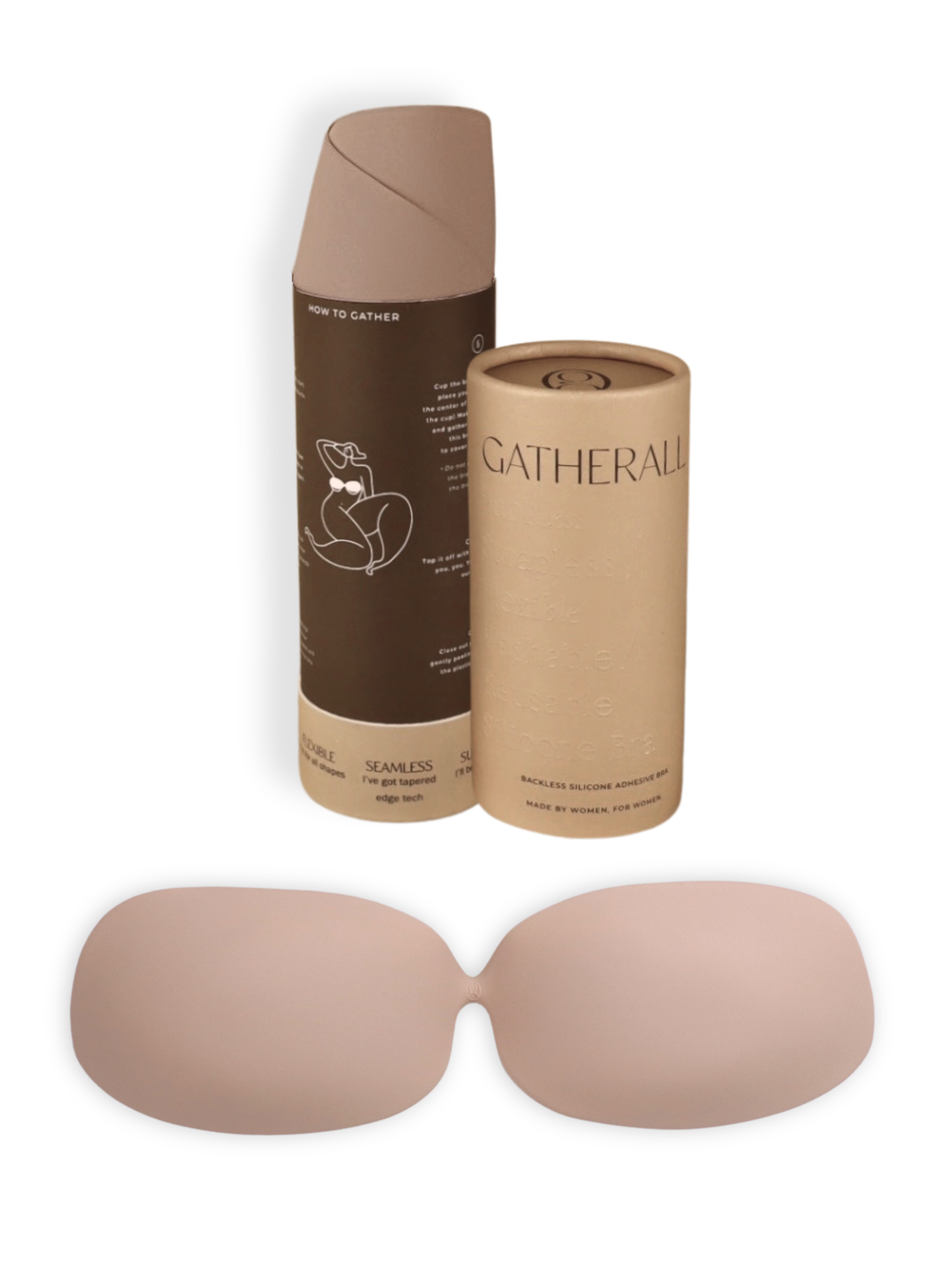 Gatherall Backless Strapless Seamless Adhesive Sticky Bra