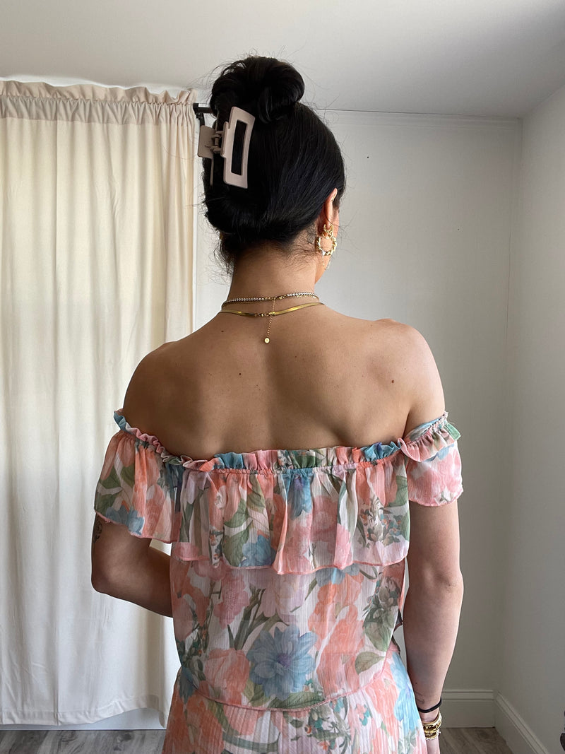 FINAL SALE Kiera Floral Off the Shoulder Top