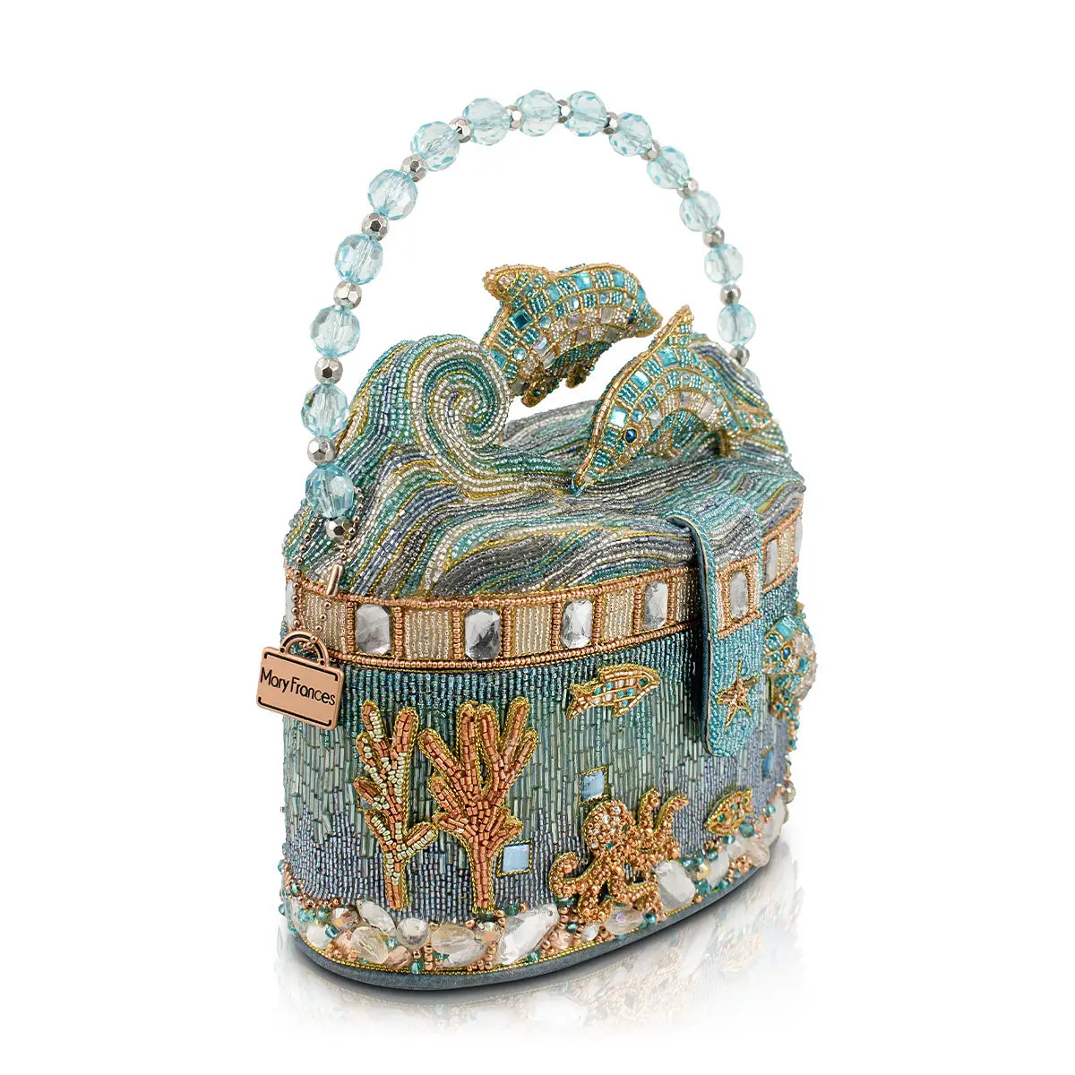 Mary Frances Crystal Dolphin Handbag