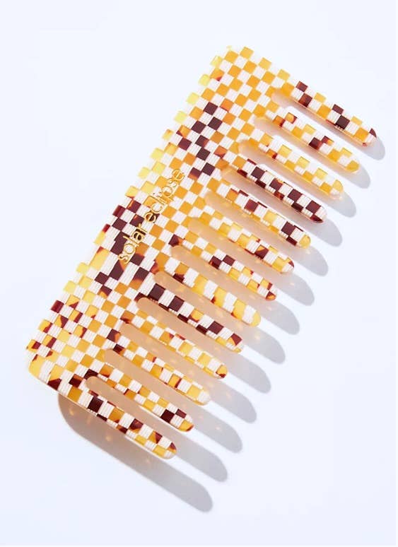 Wide Tooth Acetate Hair Comb | Eco-Friendly