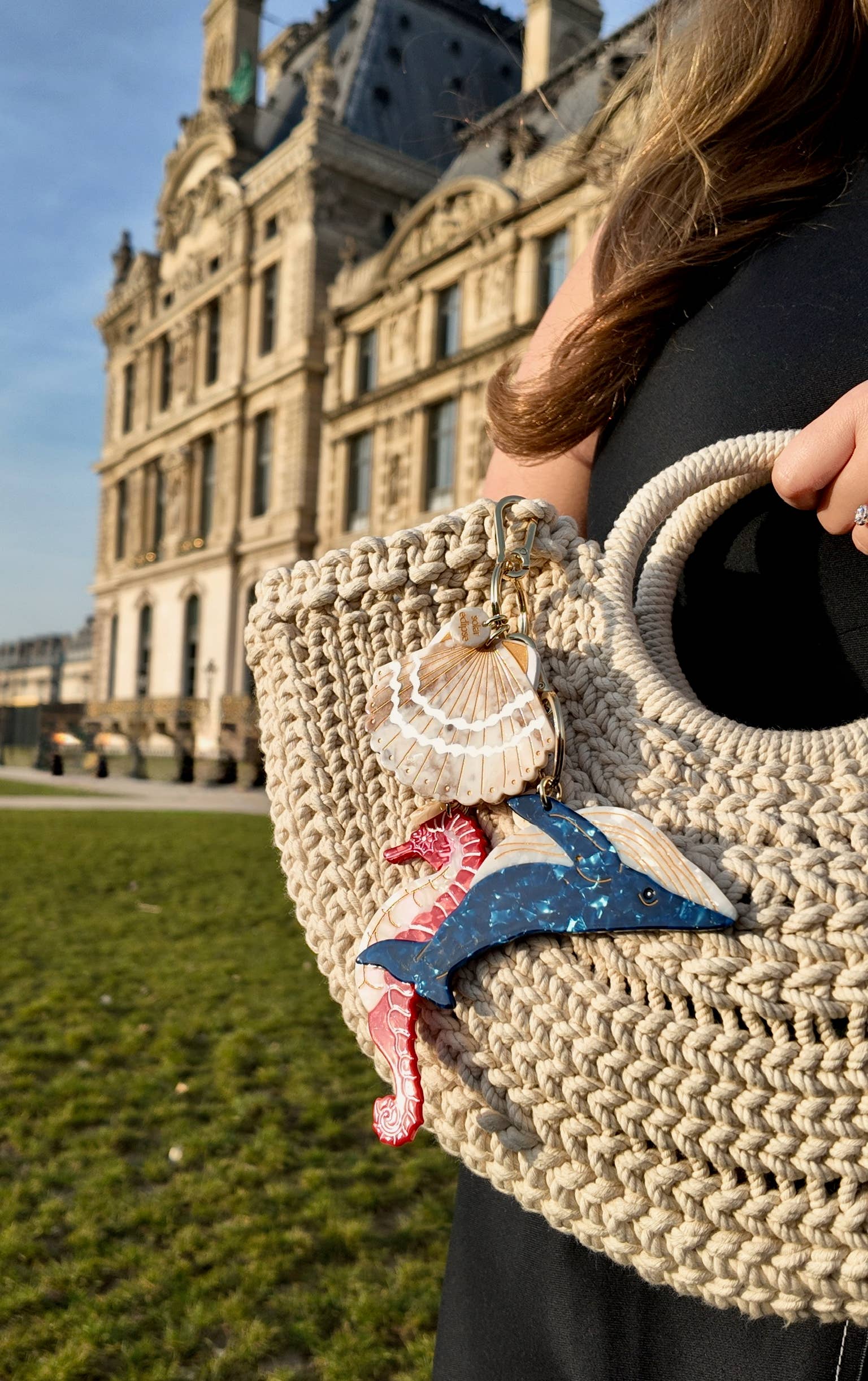 Solar Eclipse | Seashell Bag Charm & Keychain