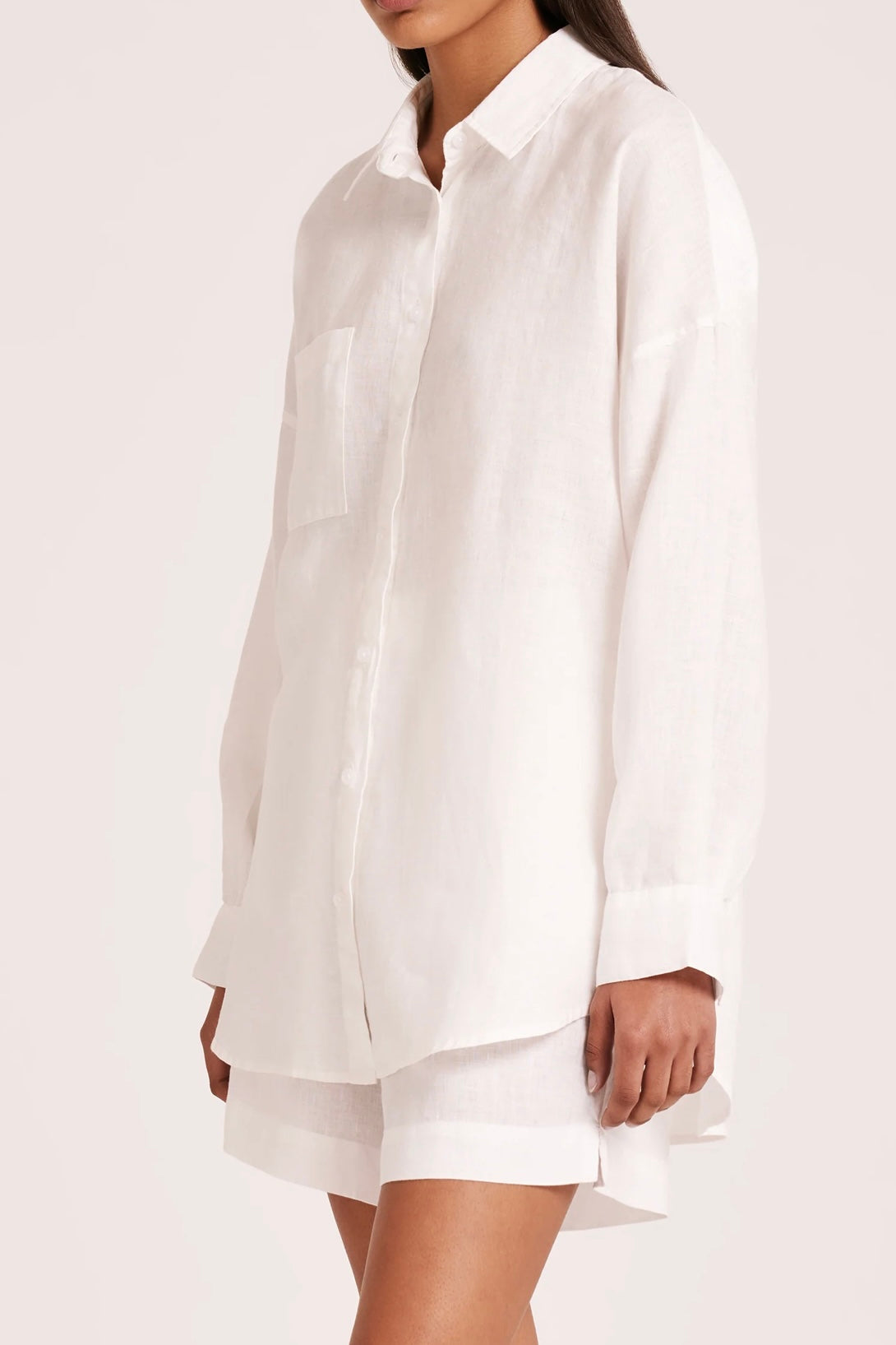 Lounge Heritage Linen Shirt | White