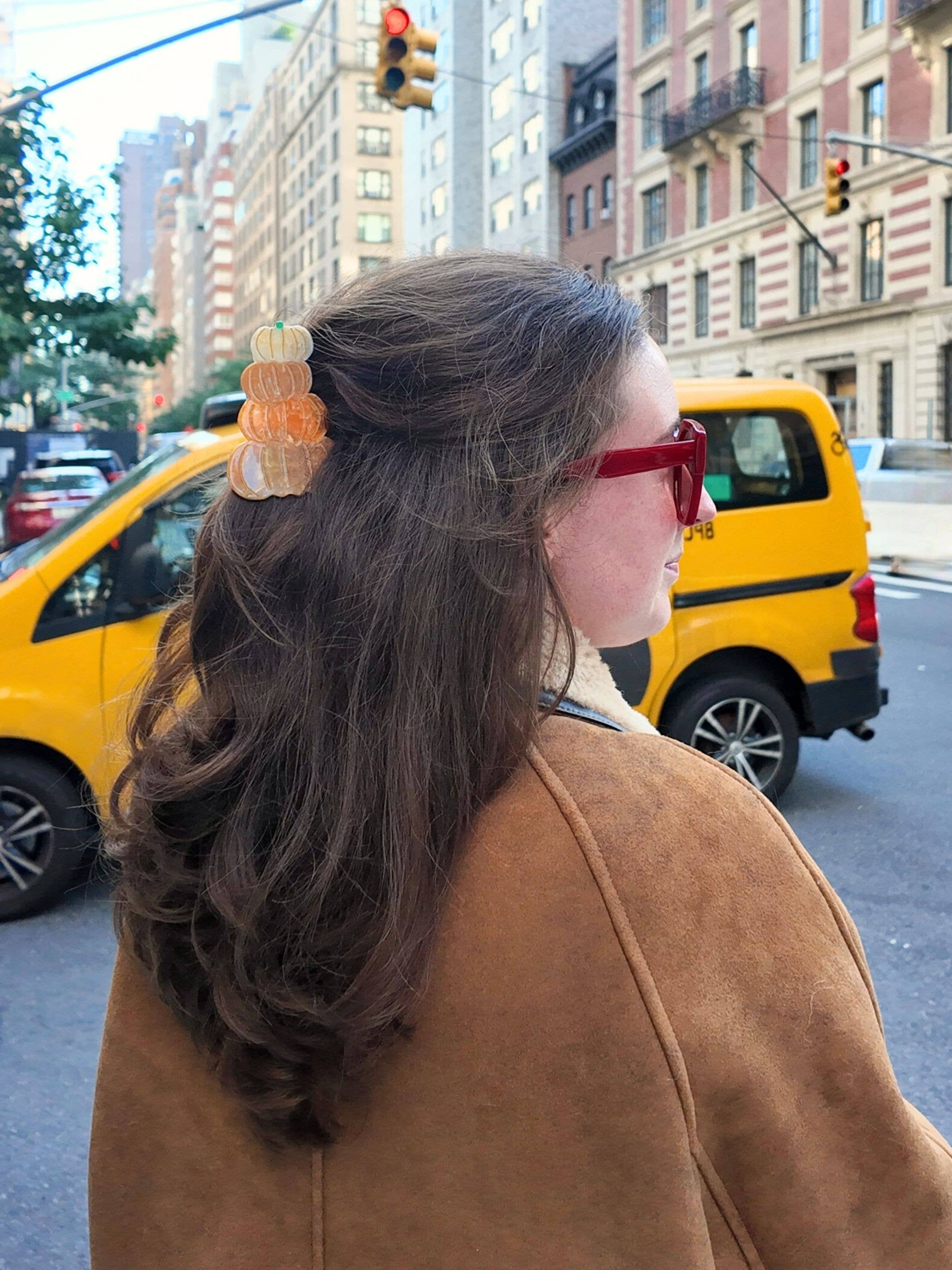 Pumpkin Stack Claw Hair Clip