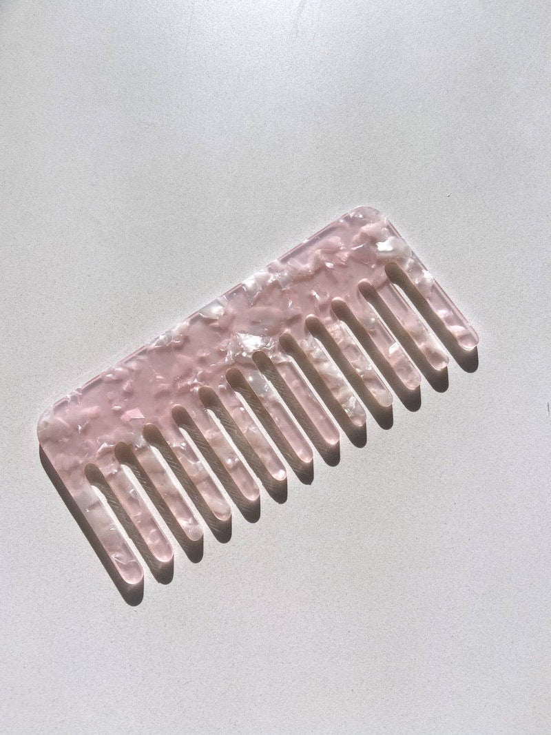 Wide Tooth Acetate Hair Comb | Eco-Friendly