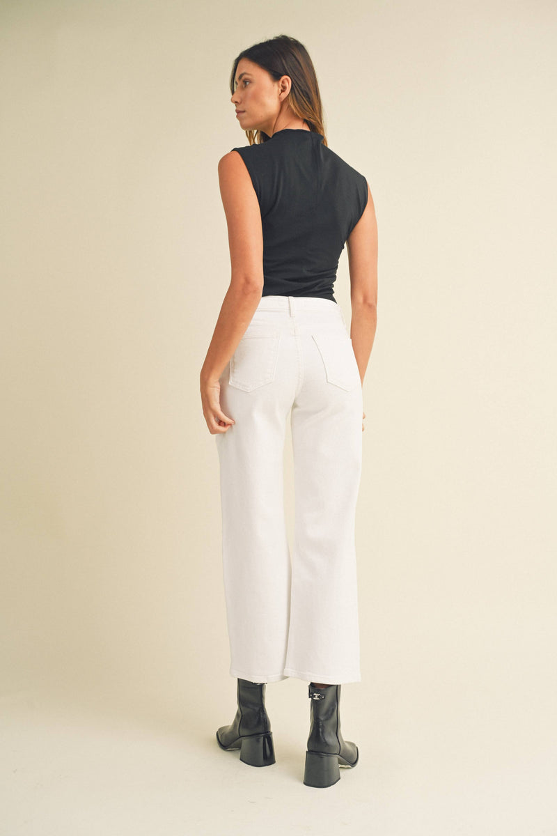 FINAL SALE JBD | The Classic Wide Leg | White