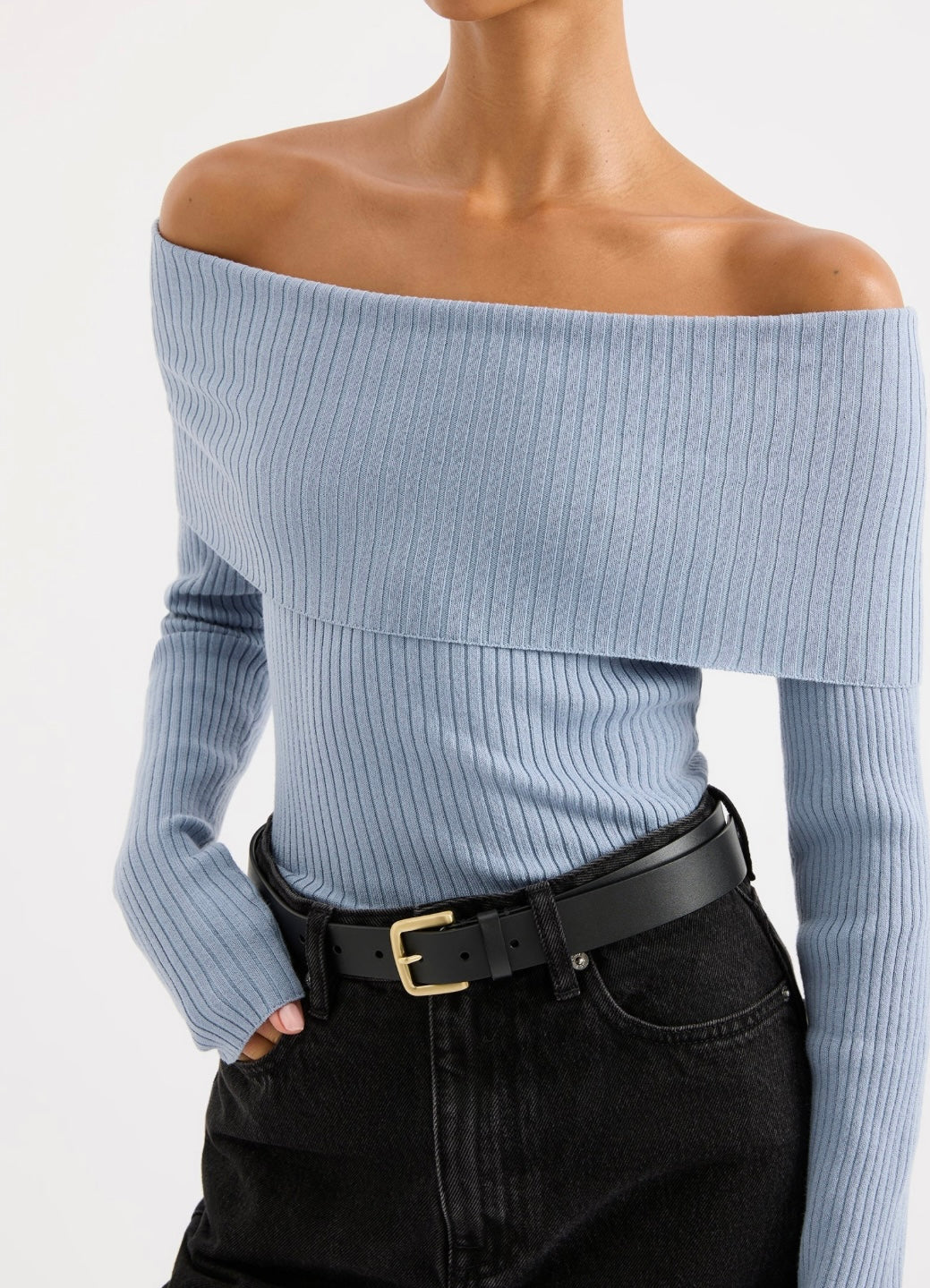 Krishna Off Shoulder Knit Top