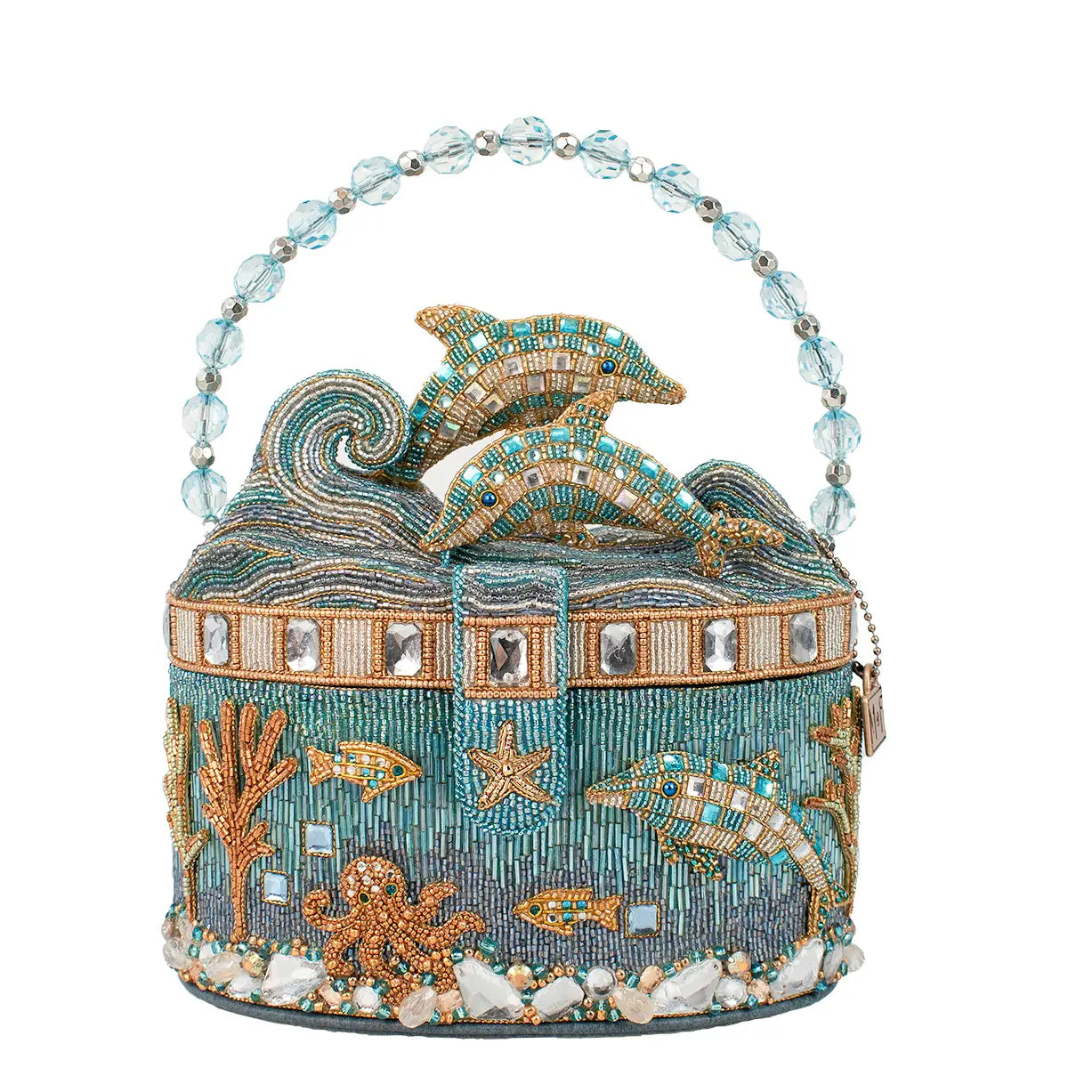 Mary Frances Crystal Dolphin Handbag