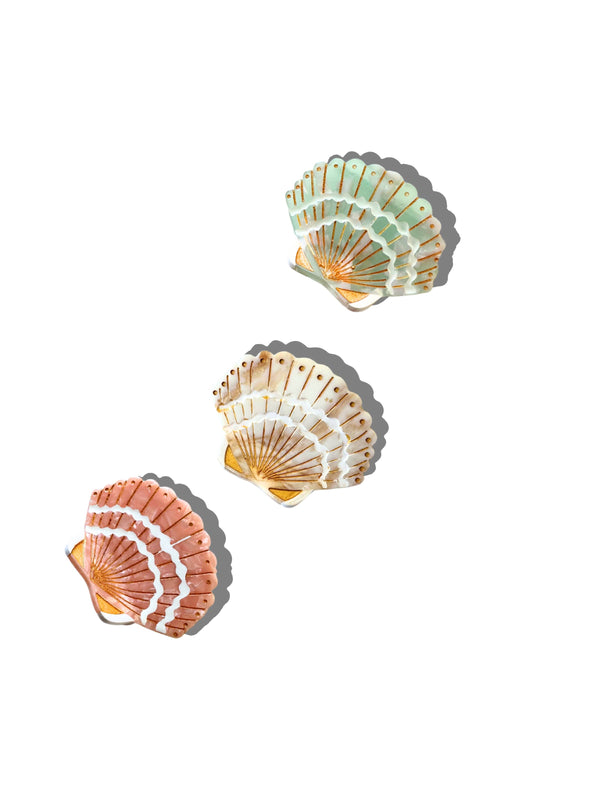 Solar Eclipse Mini Seashell Claw Hair Clip | Eco-Friendly