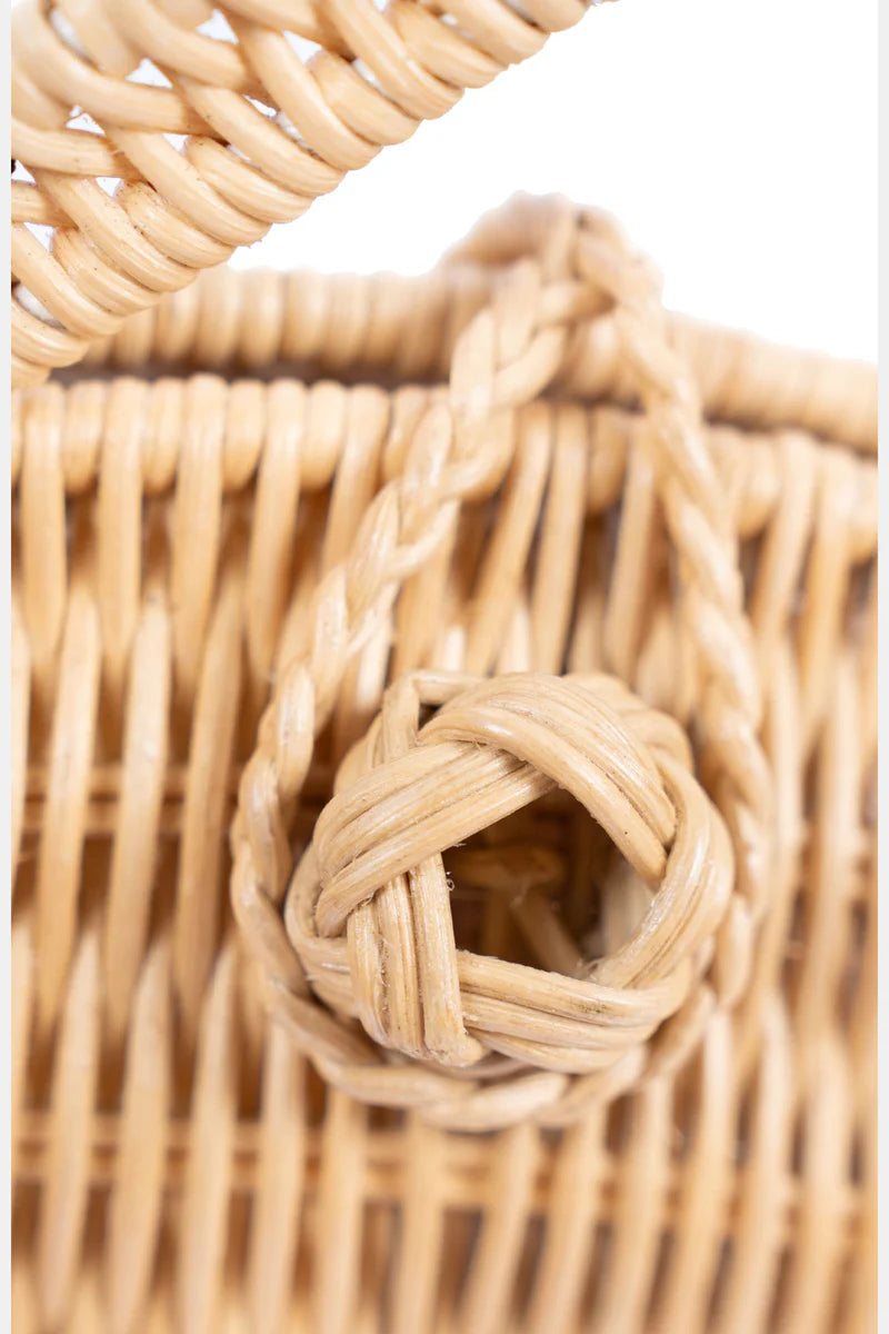 close up view Jelavu Nemoo Rattan Fish Bag